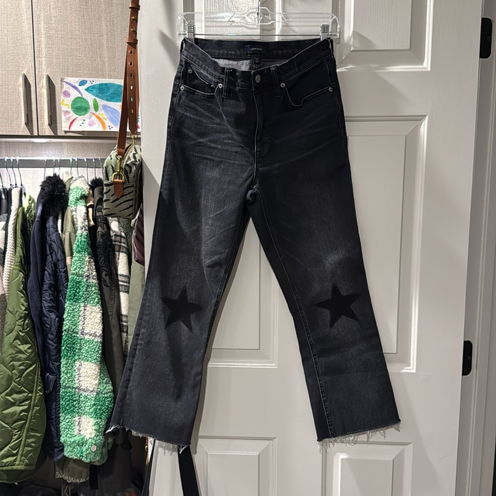 J Crew Black Star Embellished Women Jeans